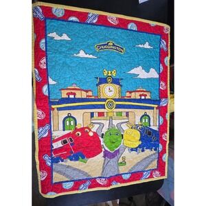 Chuggington Train Wilson Koko Brewster Toddler Quilt Blanket 41x33 Multicolor